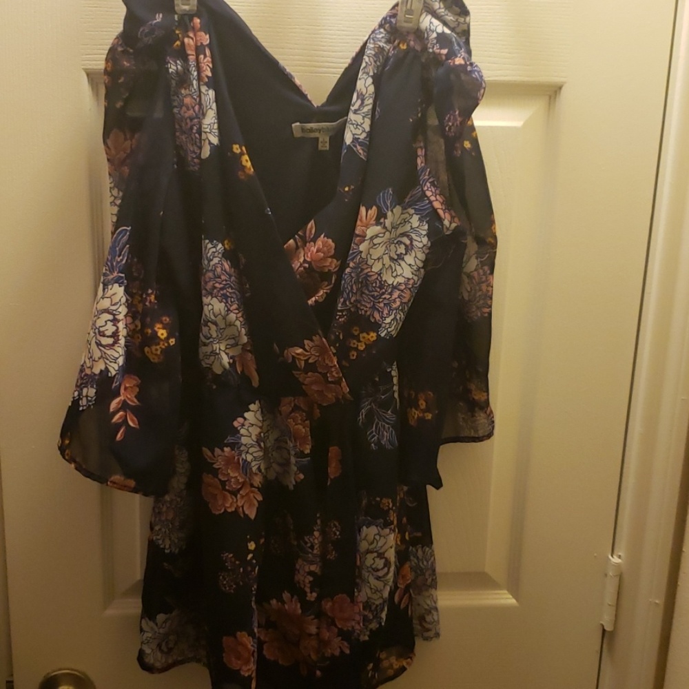 Cute blue short romper